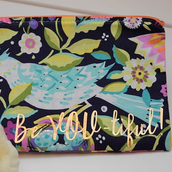 Zipper Pouch: 'Be-YOU-tiful' product image, front