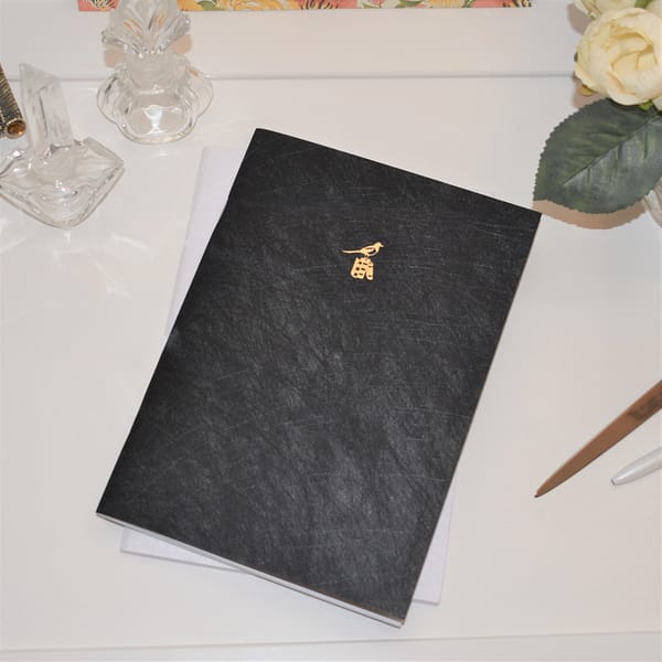 Bieffe Italian Journal Set: One black journal and one white journal
