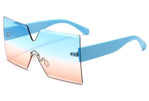 Oversized Rimless Sunglasses - Image 3