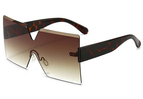 Oversized Rimless Sunglasses - Image 11