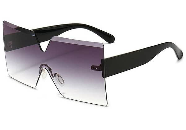 Oversized Rimless Sunglasses - Image 7