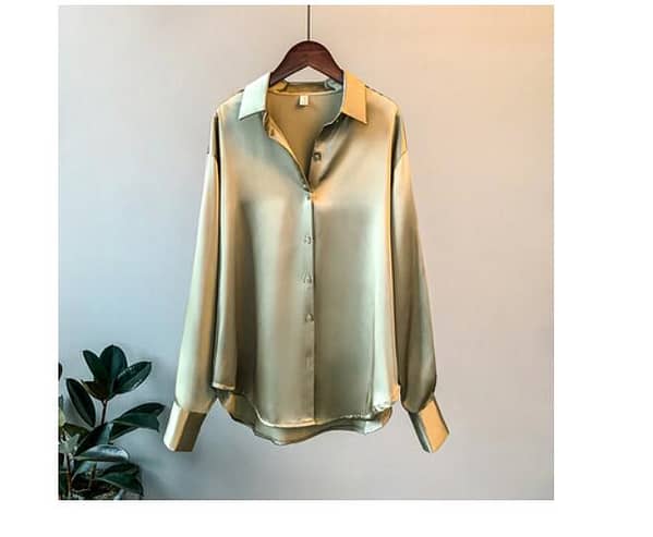 Classic Satin Blouse - Image 2