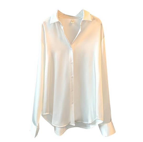 Classic Satin Blouse - Image 6