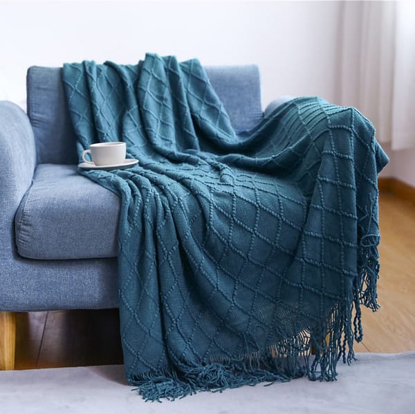 Diamond Knit Afghan - Image 7