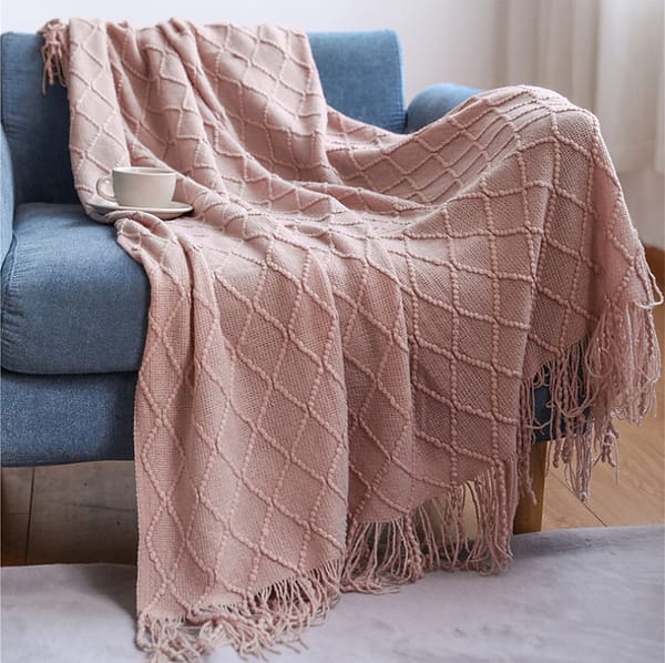 Diamond Knit Afghan - Image 6