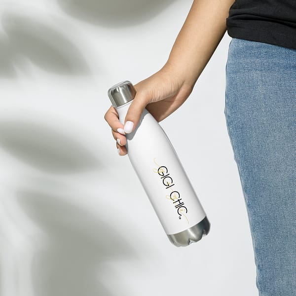 Stainless Steel Water Bottle, White - Image 4