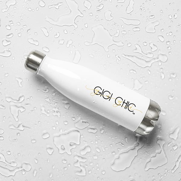 Stainless Steel Water Bottle, White - Image 5