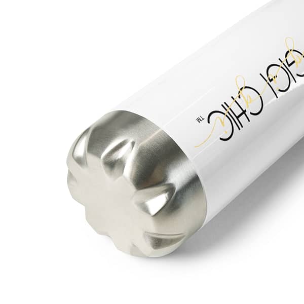 Stainless Steel Water Bottle, White - Image 3