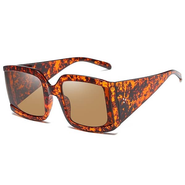 Large Retro Frame Sunglasses - Image 4