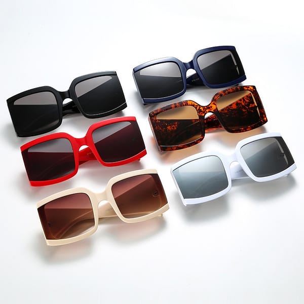 Large Retro Frame Sunglasses