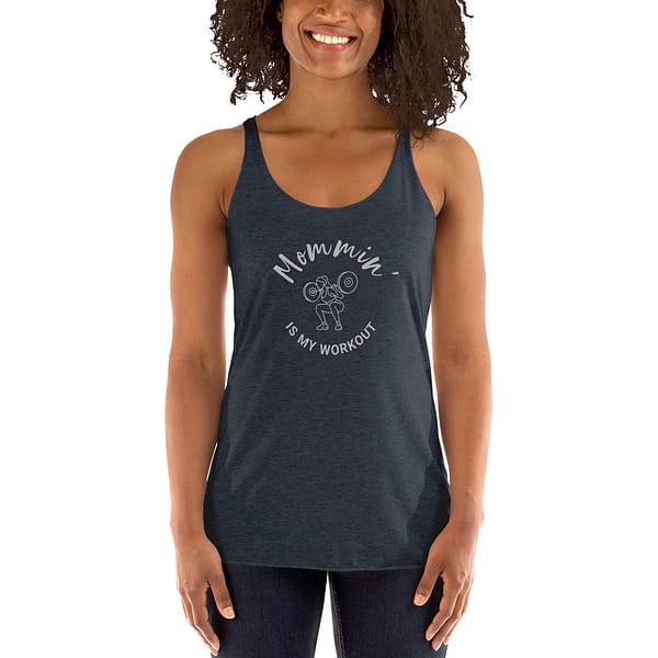 Mommin' Racerback Tank Top - Image 7
