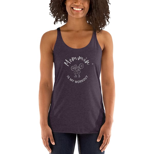 Mommin' Racerback Tank Top - Image 11