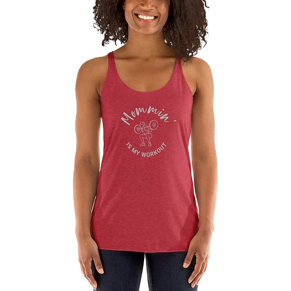 Mommin' Racerback Tank Top - Image 23