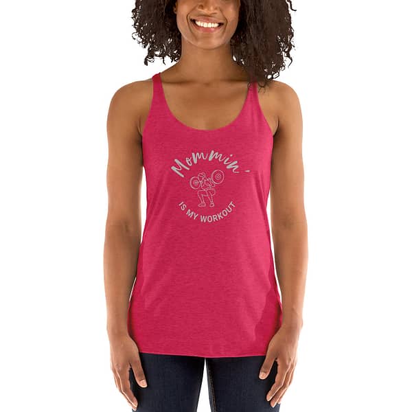 Mommin' Racerback Tank Top - Image 27