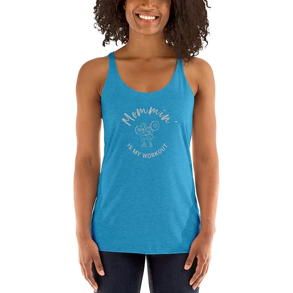 Mommin' Racerback Tank Top - Image 35