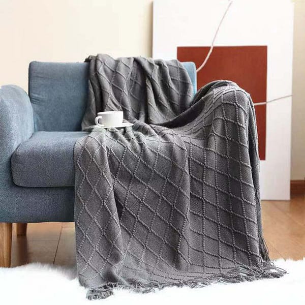 Diamond Knit Afghan - Image 4