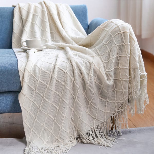 Diamond Knit Afghan