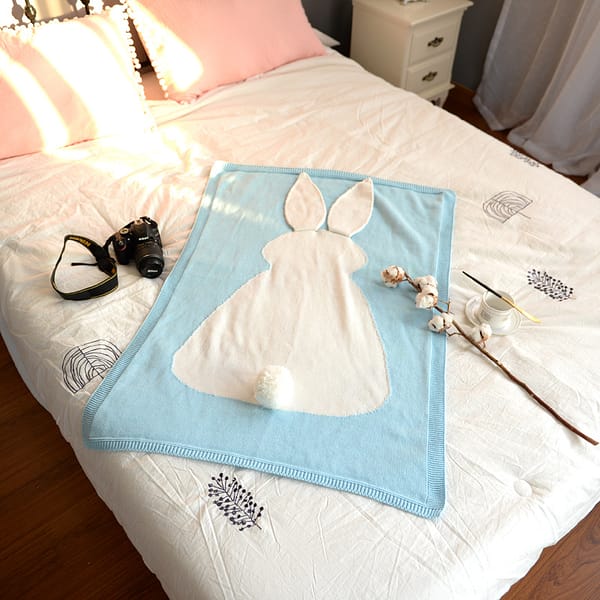 Snuggle Bunny Knit Blanket - Image 2