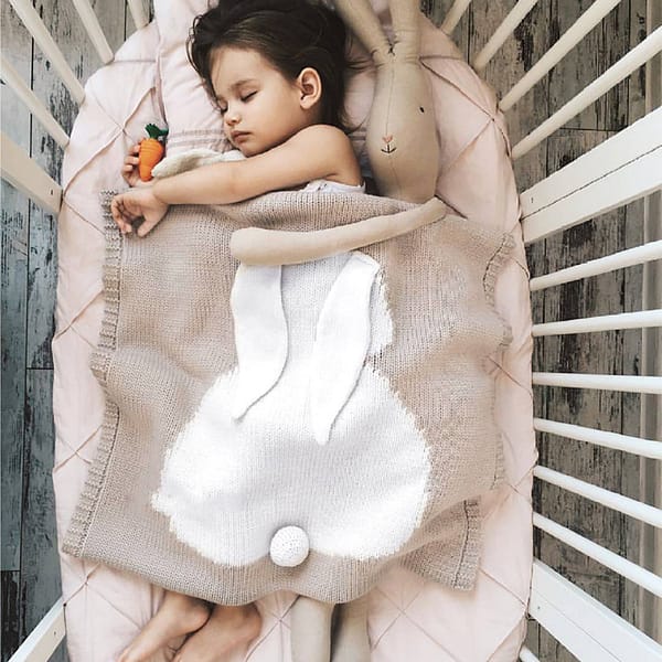 Snuggle Bunny Knit Blanket