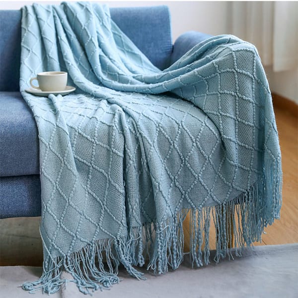 Diamond Knit Afghan - Image 2
